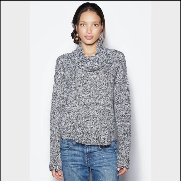 Kerisma Cowl Neck Marled Yarn Hi Lo Sweater - Picture 1 of 13